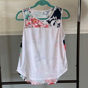 Floral sleeveless top